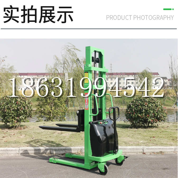 通许县电动叉车堆高车液压铲车电瓶1吨2吨站驾步行式小型全自动叉车